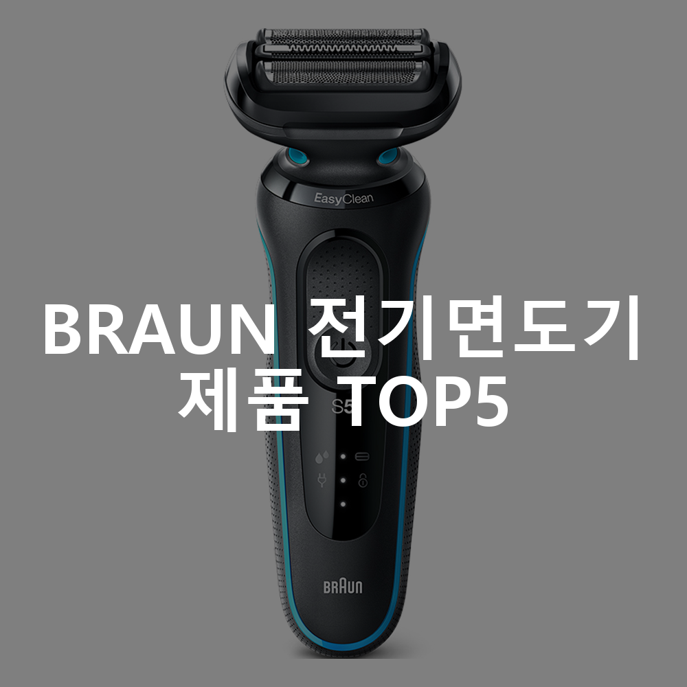 BRAUN 전기면도기 제품 TOP5 추천 아이템