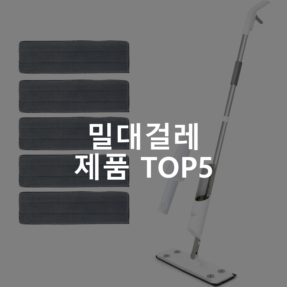 밀대걸레 제품 TOP5 추천 아이템