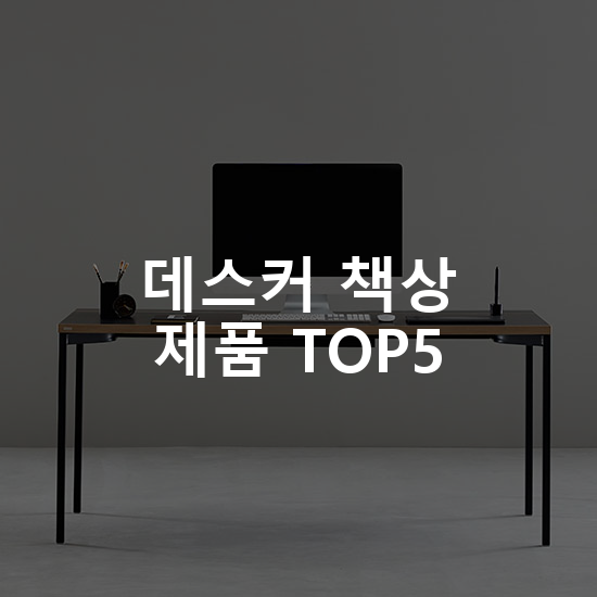 데스커 책상 제품 TOP5 추천 아이템