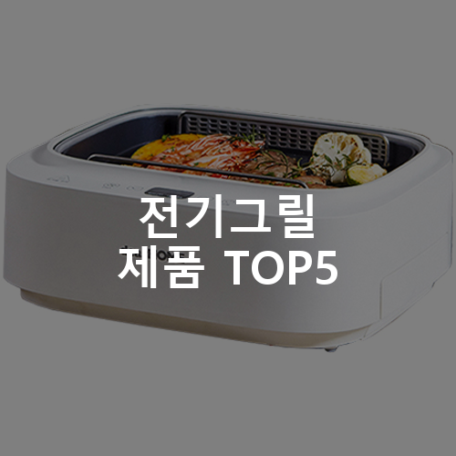 전기그릴 제품 TOP5 추천 아이템