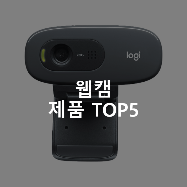 웹캠 제품 TOP5 추천 아이템