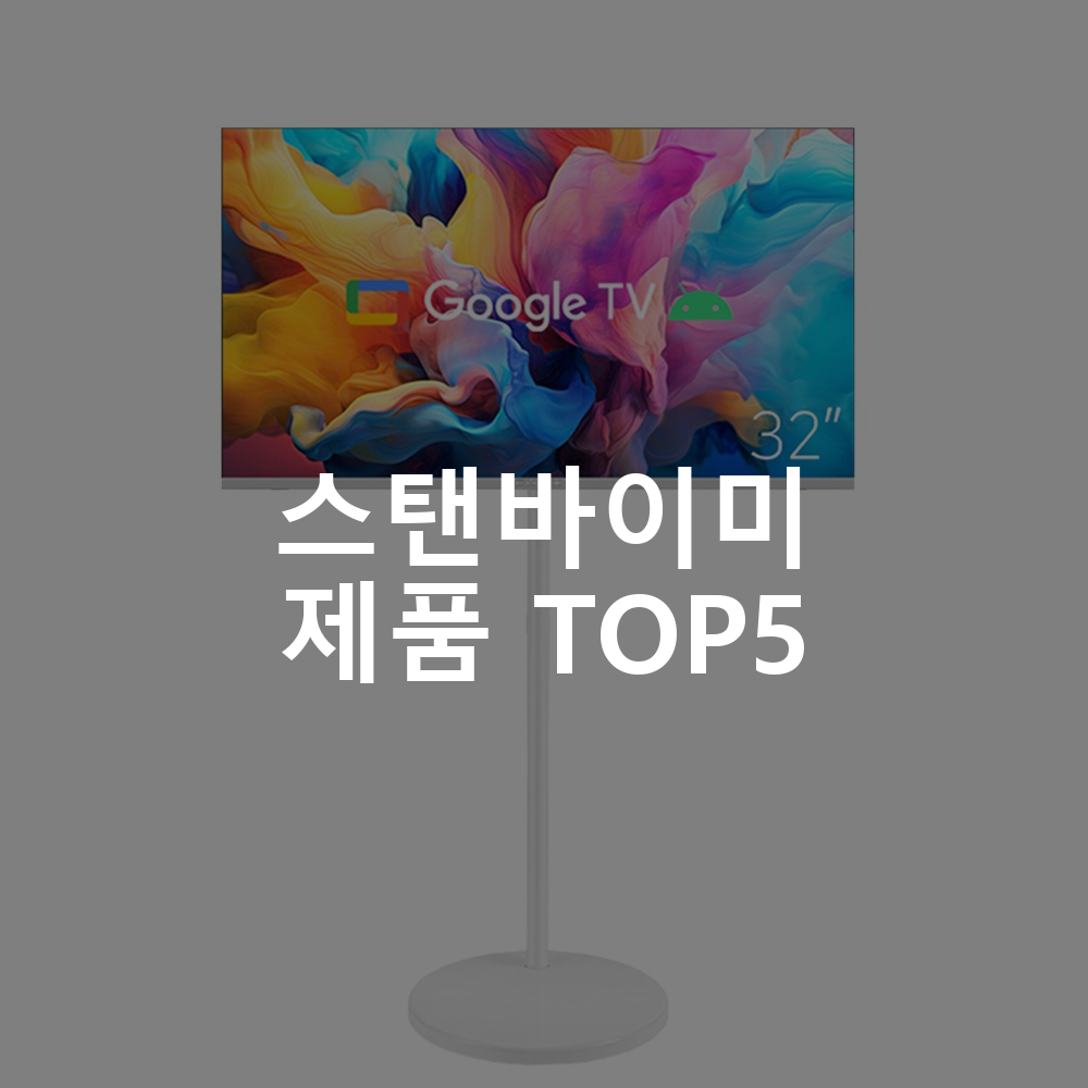 스탠바이미 제품 TOP5 추천 아이템