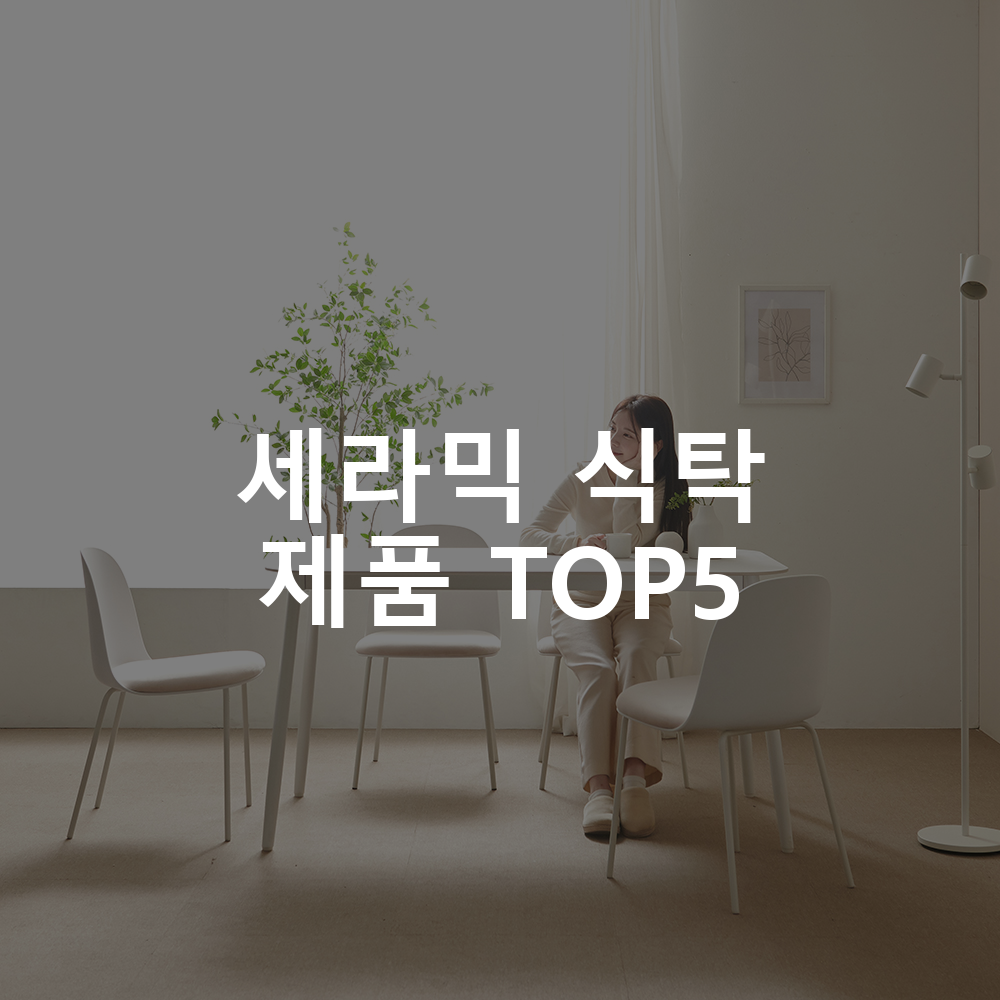 세라믹 식탁 제품 TOP5 추천 아이템