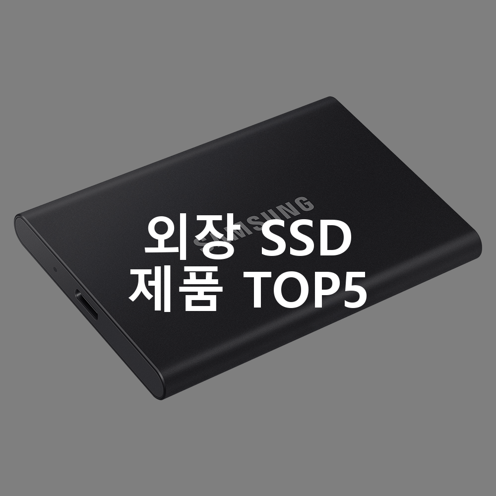 외장 SSD 제품 TOP5 추천 아이템