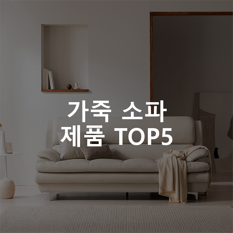 가죽 소파 제품 TOP5 추천 아이템