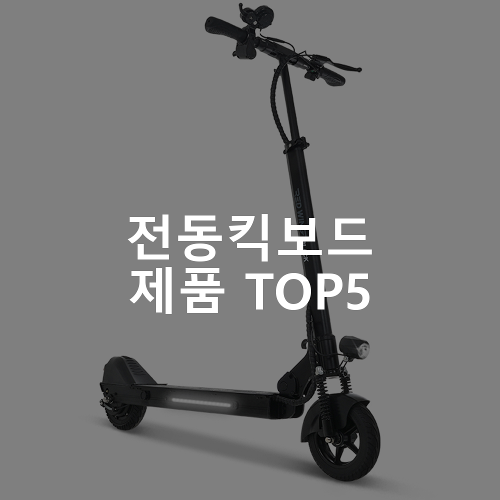 전동킥보드 제품 TOP5 추천 아이템