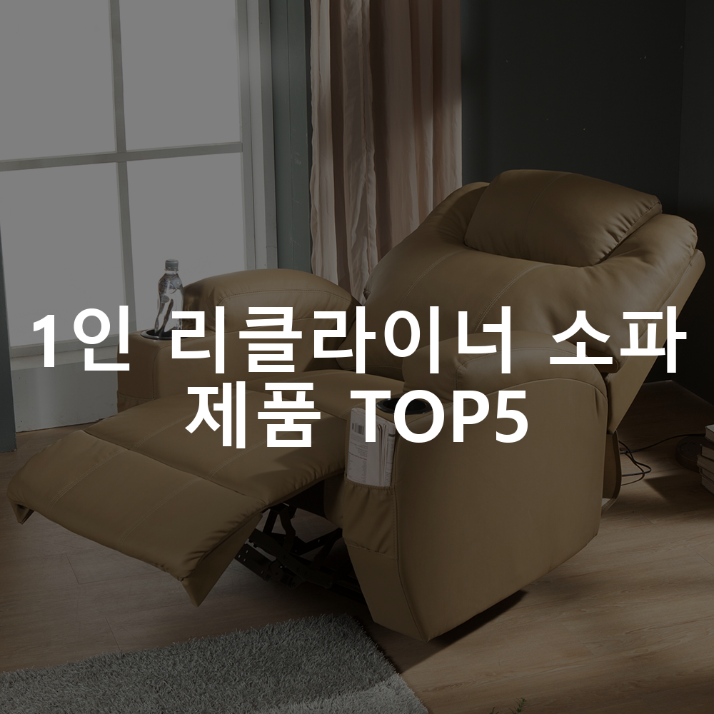 1인 리클라이너 소파 제품 TOP5 추천 아이템